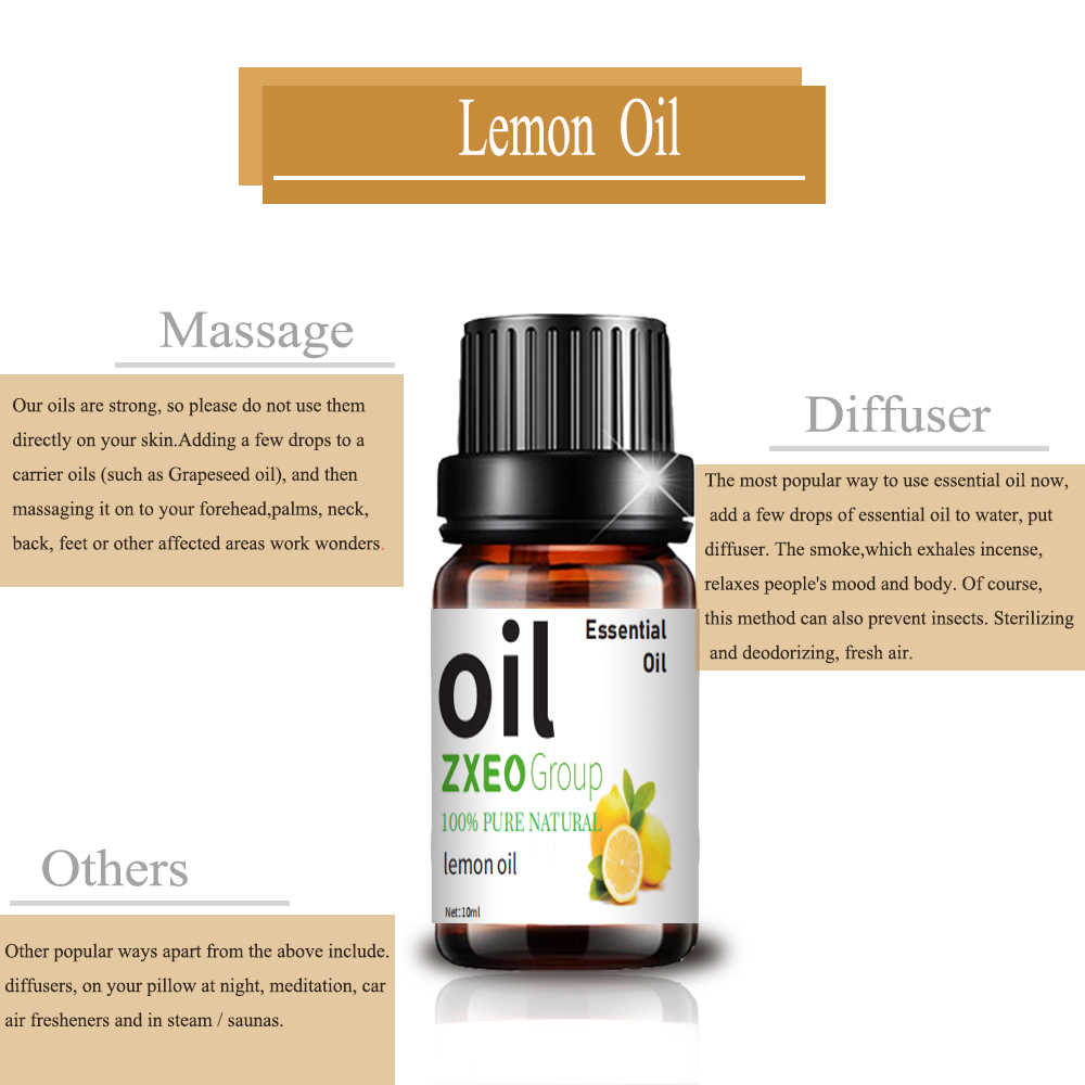 Aceite de limón de limón natural al por mayor Pure Natural