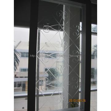 Grooved Glass Quality Glass CNC Pattern Processed,Lines,U,V Shaped,etc