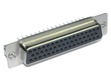 D-SUB PCB Female Three Row 50 Pin(Pitch=2.77mm)Straight