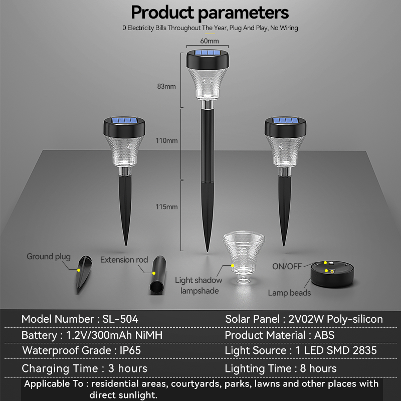 Solar Garden Lawn Light