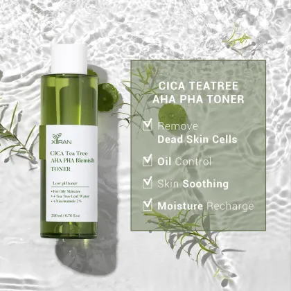 Private Label CICA Tea Tree AHA PHA Facial Toner - Hydrating Skin Toner Spray for Women and Men