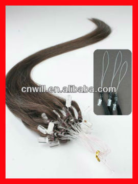 20inch hot sale micro bead hair extension cheap micro ring hair extension double bead brazilian micro ring loop hair extensions