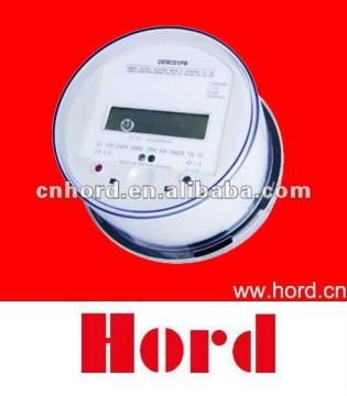 DEM351PB single phase three wire electronic Socket installed active energy meter