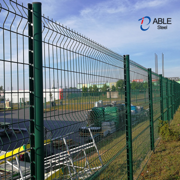 Powder Coated Curved Garden Welded Wire Mesh Fencing