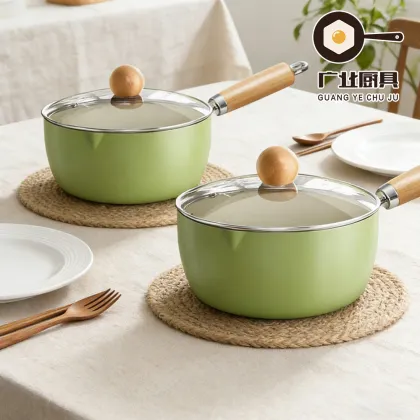 Lime Green Ceramic Non-Stick Milk Pot