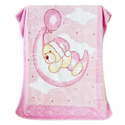 Wholesale Super Soft Eskimo Mink Raschel Blankets for Babies