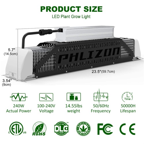 Greenhouse LED Plant Light 240W Full Spectrum