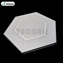 Sistema de techo de aluminio tipo hexagonal