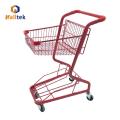 Convenience Store Colorful Metal Basket Shopping Trolley