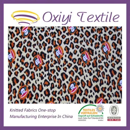 Changshu manufacturer DTY high quality super soft animal printing velboa