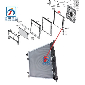 Wholesale ML&GL Class W166 Water Cooler Radiator 0995001303 - Parts Supplier for Mercedes Benz