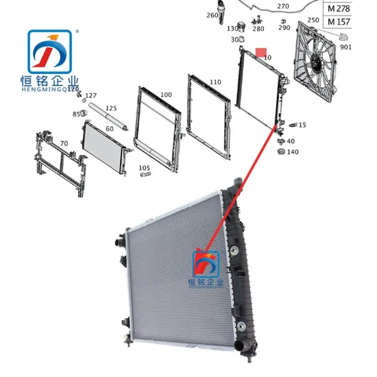 Wholesale ML&GL Class W166 Water Cooler Radiator 0995001303 - Parts Supplier for Mercedes Benz