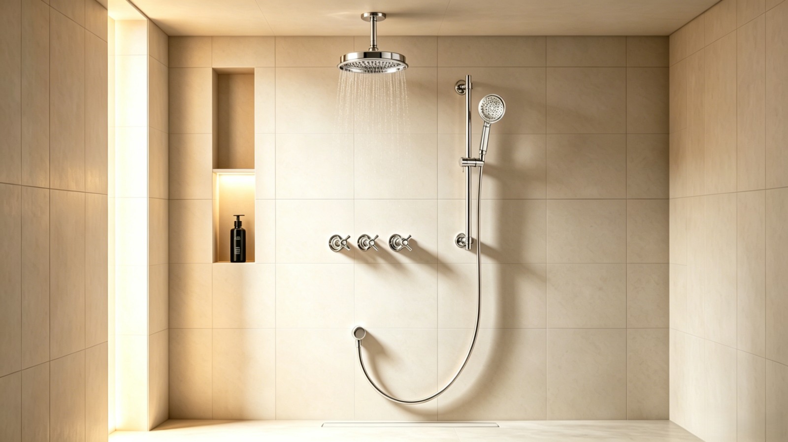 Bathroom Shower Faucet Set Concealed Installation