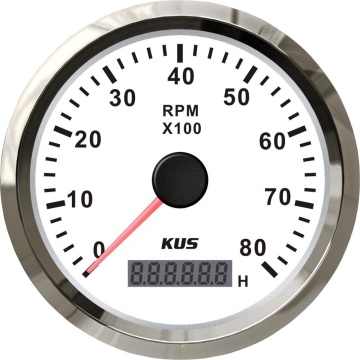 KUS 85 mm Tachimetro in moto 8000 giri/min con retroilluminazione RGB 12V/24V