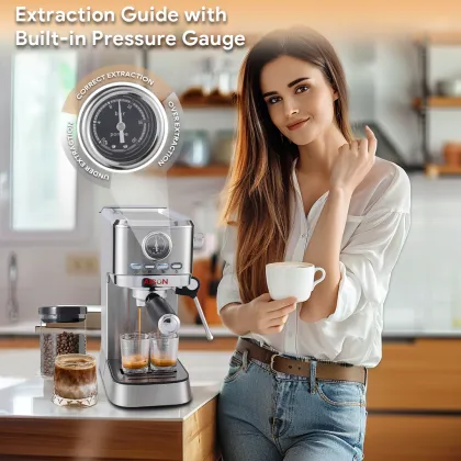 20 Bar Cappuccino Pump Coffee Espresso Machine - Household Italian Espresso Maker