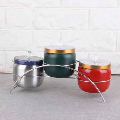 Wholesale Stainless Steel Condiment Set for Salt, Pepper, and Spices