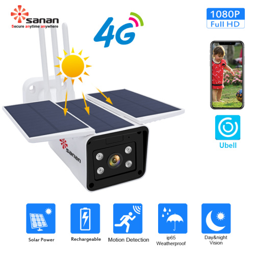 Solar 4G Wireless 2MP IP-камера з батарэяй