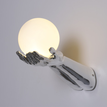 High Quality Fiberglass Silver Plated Mannequin Hands