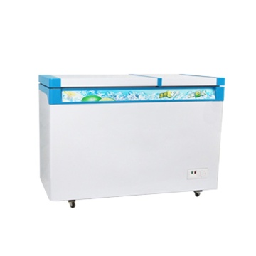 BCD-178 Double Temperature Two Door Separate Half Freezer Half Refrigerator Home Appliance
