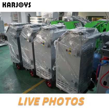 Car AC Service Machine: Refrigerant Recovery and Flush for R134a Air Conditioning