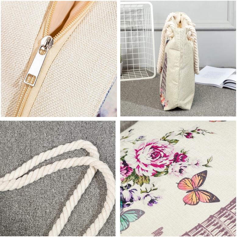 Hemp Rope Shoulder Cotton Bag