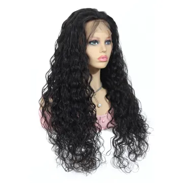 Wholesale Original Water Wave Wig With Thick Ends Full Lace Wig 100% Human Hair Brazilian Unprocessed Virgin Hair Water Wave Wig
