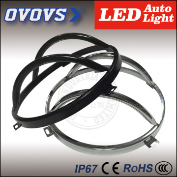 OVOVS 7inch protective headlight bracket with black silver color