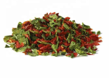 Mixed dry vegetable paprika red green bell pepper