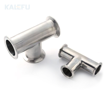 Rapports tri-clamps en acier inoxydable sanitaire: SS304 &amp; SS316 Triclamp &amp; Tri Clamp Equal Tees pour les systèmes de tuyauterie