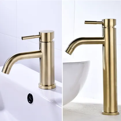 Antique American Gold Copper Faucet for Fashion Counter Basin