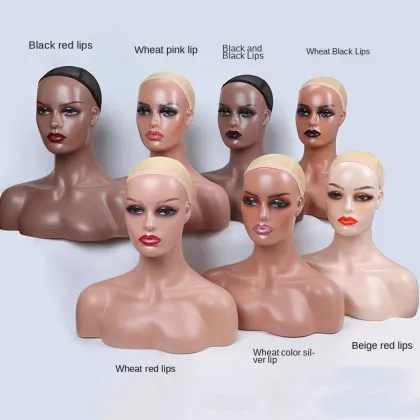 Wig Display Mannequin Head with Shoulders