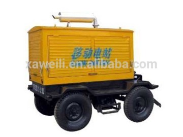 MP water-proof type diesel generator set with trailer mounting