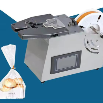 NEW semi-automatic high efficiency Easy  use Bread bag Twist tie machine clipping bread bag with metal wire