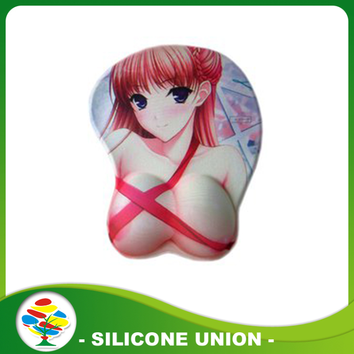 red anime mouse pad