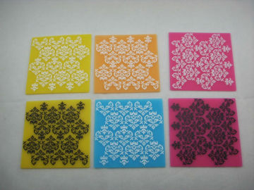 silicone cup mat with costom print