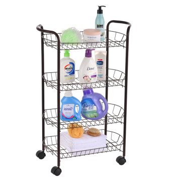Black Metal Kitchen Organizer Rack Storage Storage