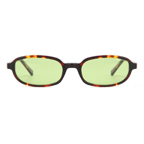 Vintage Oval Acetate Sunglasses with Polarized TAC UV400 Lenses