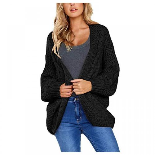 Casual Open Front Knit tröja
