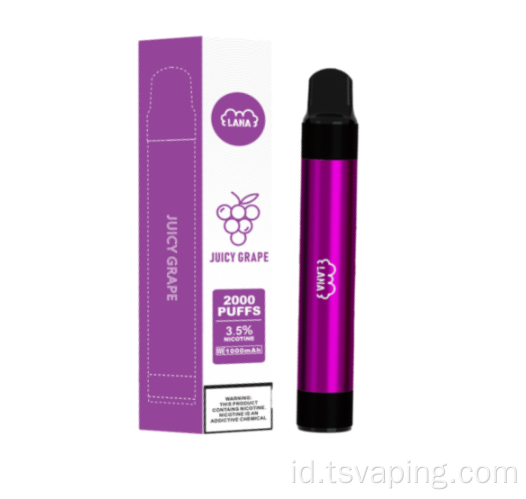 LANA 2000PUFF Pena Vape sekali pakai yang lebih sehat