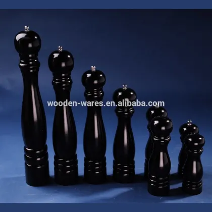 wooden pepper grinder salt pepper mill