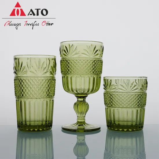 Pressed Vintage Wine Glassware Goblet Wine Glass Cup