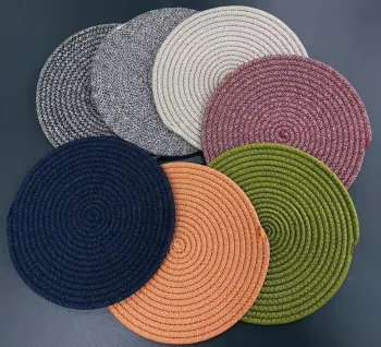 PP Polypropylene Woven Round Outdoor Rug Carpet Floor Mat for Patio & Outdoor Furniture
