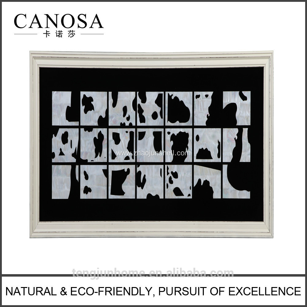 CANOSA Seashell cow handicraft Wall Picture frame