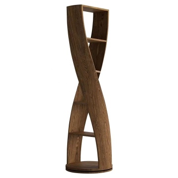 Simple Rotating Storage Bookshelf: Creative Living Room Decor Design