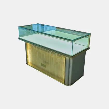 Gold Jewelry Store Showcase Counter