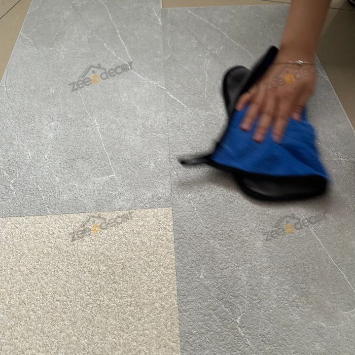 Tấm ốp tường SPC cao cấp Thiết kế rãnh 4 mặt chống thấm nổi Tấm ốp tường nội thất chống nước thân thiện với môi trường
