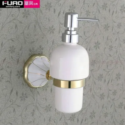 FUAO Attractive and durable ceramic mason jar soap dispenser