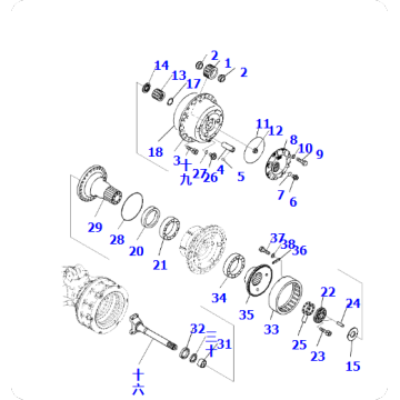 Grounding HM400-3M0 bearing 56В-22-32790