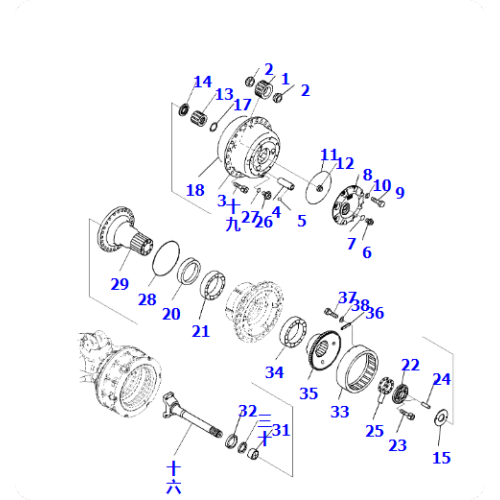 Grounding HM400-3M0 bearing 56В-22-32790