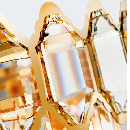 Factory Price Golden Chandelier: Luxury Modern Circle Pendant Light